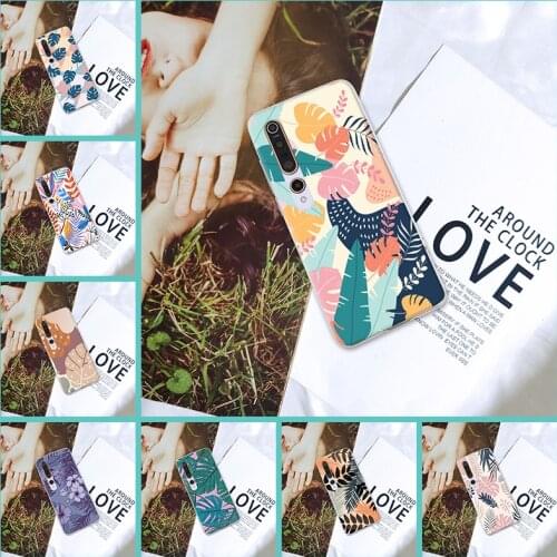 Flower Leaf Fashion Pretty Silicone For Xiaomi Mi Note 10 Lite Pro Back Cover Phone Case For Xiaomi Mi 10 Lite Pro Youth Play
