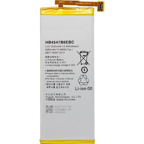 Replacement Phone Battery HB4547B6EBC For Huawei Honor 6 Plus PE-TL20 PE-TL10 PE-CL00 PE-UL00 3500mAh