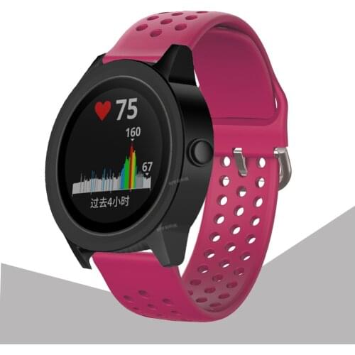 For Garmin Venu SQ／Vivoactive 3 Music Smart Watch Replacement Silicone Watch Strap For Garmin Forerunner 245 645 20MM Wristband