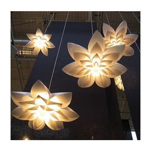 Nordic Modern Minimalist Led 110-240v 55cm/70cm/85cm E27 Art Pendant Lamp Decoration Lighting For Home/bar Lily Pp Suspension