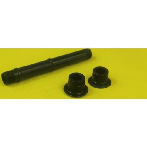 Steel axle and 142mm X12 side cap adaptors for Powerway M81 MTB rear hub PFH-M81 12mm thru axel end caps with 1 rubber seal