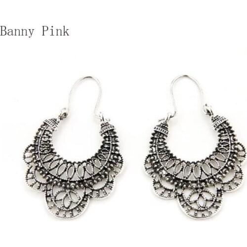 Vintage Alloy Hollow Pendant Dangle Earrings For Women Brief Metal Geo Pendant Fishhook Drop Earrings Fashion Jewelry Pendietes