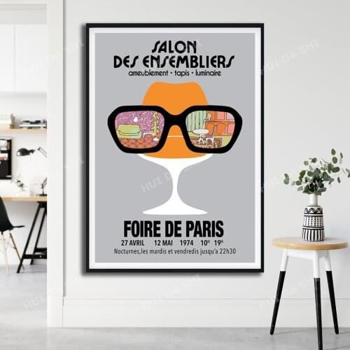 Salon Des Ensembliers Poster Foire de Paris Poster Salon Des Ensembliers Print Foire de Paris Print Art Vintage Poster Art