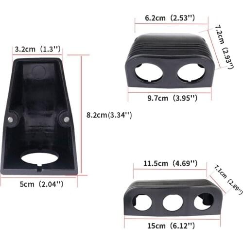 1/2/3 Holes Tent Base Panel USB Socket/Voltmeter/Power Socket Holder Car Truck