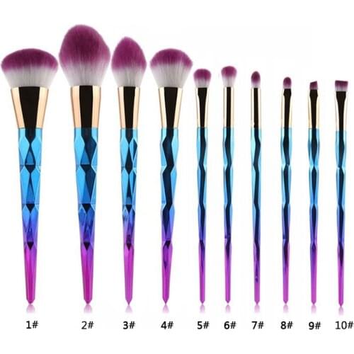 1pc Blue Powder Foundation Makeup Brushes Eye Shadow Concealer Blusher Eyebrow Makeup Brushes Cosmetic Makeup Tool Kit Maquiagem