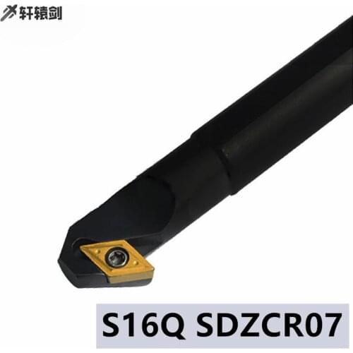 1PC S16Q SDZCR07 SDZCL07 Carbide Insert, Machining, Borning Bar, CNC Lathe, Inner Hole, Turning Tool Holder DCMT