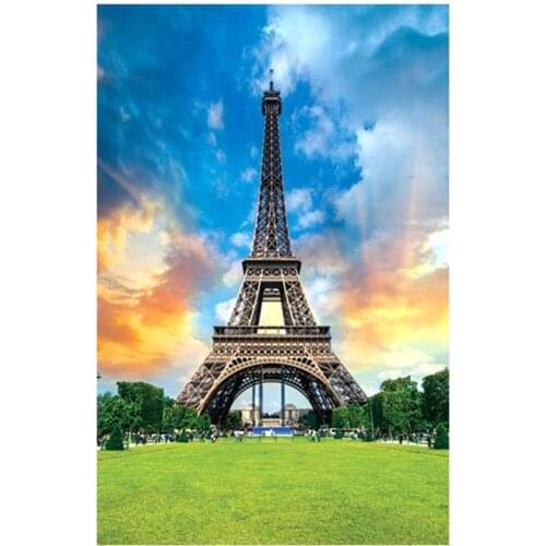 1000Pcs Adult Kid Puzzle Jigsaw Tulip Beach Building Decompression Game Toy Gift Easy installation easy to carry perfect gifts