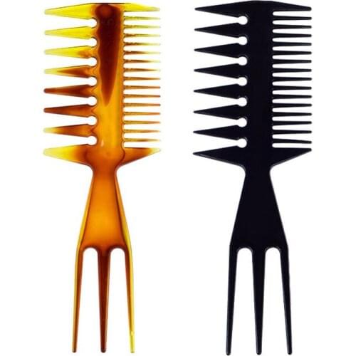 2021 Styling Hair Brush Detangling Hair Brush Oil Comb Wide Tooth Comb Mens Beard Hairdressing Comb Barber Salon Styling Tools