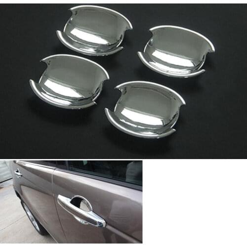 BBQ@FUKA 4pcs Car Door Handle Bowl Cover Trim Bezel For Land Rover Discovery Sport 2015 2016