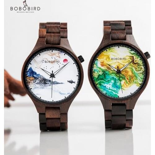 Reloj hombre BOBO BIRD Watches for Men Top Luxury Brand Wooden Quartz Wristwatch Male Clock Fashion Dropshipping reloj mujer