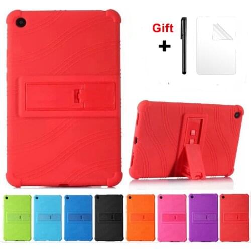 Case For Xiaomi MiPad 4 Plus 10.1 2018 Protective Shell Cover for Mi Pad 4 8.0 inch Silicone Soft Stand Tablet Case + FilmPen