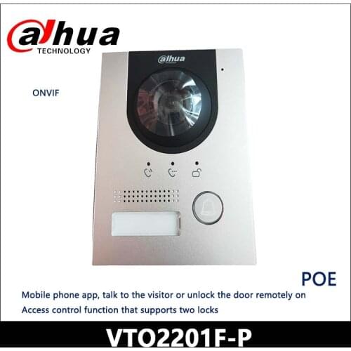 Dahua IP Villa Door Station 2MP CMOS camera VTO2201F-P Night vision voice indicator IK07& IP65 Support H.265