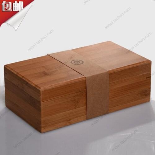 Wooden box storage tea left packing gift