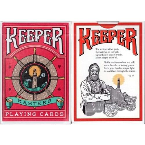 Ellusionist Keeper Masters Playing Cards Bicycle Red Marked Deck USPCC Collectable Poker Magic Card Games Magic Tricks Props