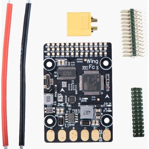 1pcs FPV F4 Fixed-wing Flying wing FC 10DOF INAV Flight Control Built-in OSD BEC w/ Gyro For RC Airplane PK Matek F405-wing F405