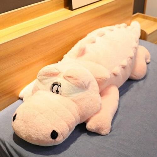 Giant Crocodile Plush Pillow Stuffed Animal Plush Crocodile Toys Soft Big Cushion Doll for Girl Floppy Zoo Reptile Toy Kids Gift