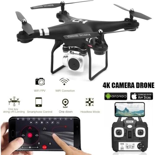 Drone 4k Profesional Dron Real-time Transmission WiFi Height Maintain RC Toy For Children Wide Angle FPV Quadcopter With Camera