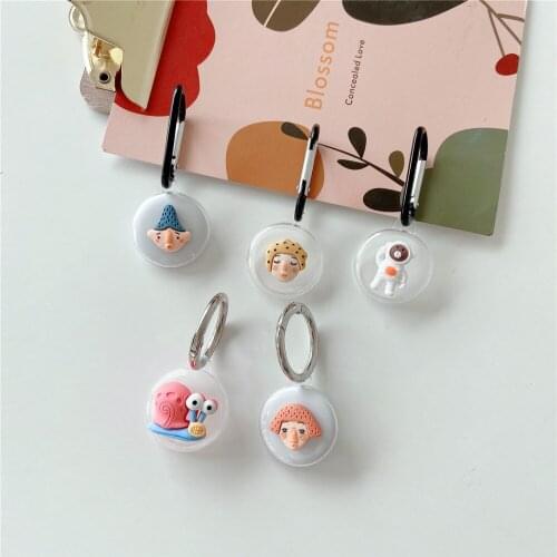 Cute Cartoon Case For Airtag Silicon Anti-lost Locator Tracker Protective Sleeve Cover For Air Tag Keychain Protection Cover