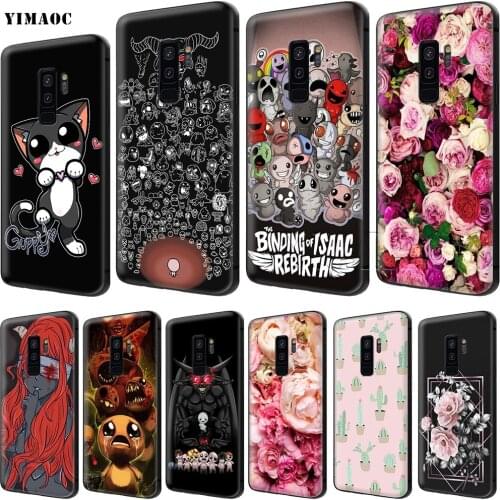 YIMAOC The binding of isaac Afterbirth Soft Silicone Case for Samsung Galaxy S6 S7 Edge S8 S9 Plus A3 A5 A6 Note 8 9