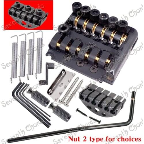 A Set 6 String Tremolo Bridge Tailpiece for Headless Guitar Replacement Accessories