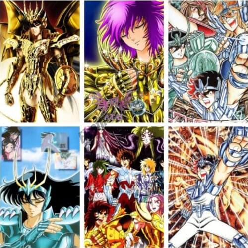 Canvas Painting Wall Art Saint Seiya Classic Anime Posters and Prints Home Decoration Pictures Living Wall Decor Room Decor