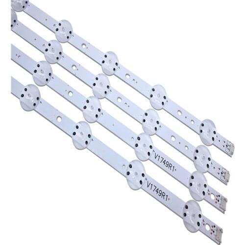 Novo Kit 4 PCS tira CONDUZIDA Para LG 49UV340C 49UJ6565 49UJ670V V17 49 R1 L1 ART3 2862 2863 6916L-2862A 6916L-2863A