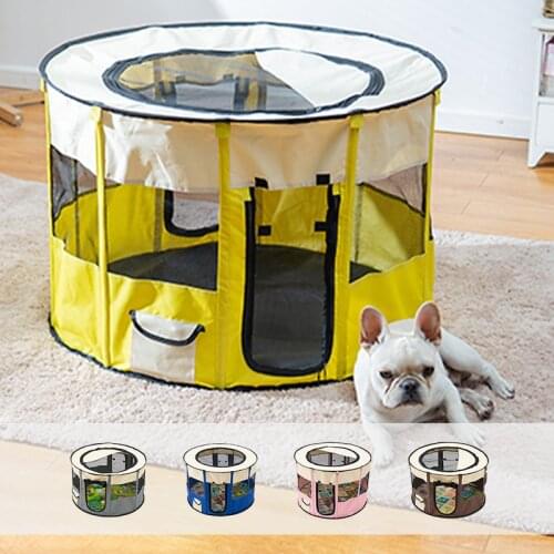 Outdoor For Large Dogs Pet House Breathable Portable Dog Tent Large Space Easy Operation Indoor Foldable Cat Dogs House Playpen
