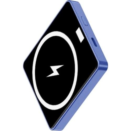 8000mAh Power Bank Large Capacity External Battery USB Portable Mobile Phone Charger PD+QC 20W Magnetic Wireless 15W