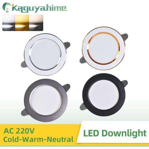 K-RU LED Downlight Ceiling 5w 10w 15w Silver White Led Lamp Recessed 110~220v LED Down Light Indoor Lighting Aluminum Spot Light