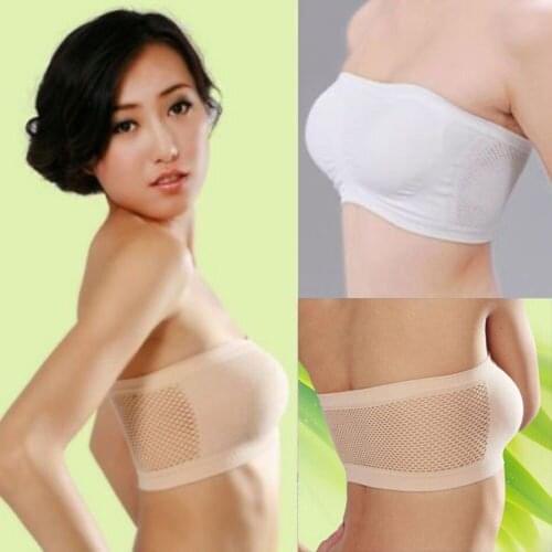 Transparent Tube bras Sexy Bra lady Underwear Women Black Solid Seamless Bandeau Top Crop Bra Ladies Brand Intimates Clothes