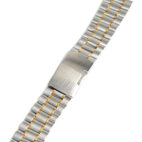 Men Ladies 20mm Silver Stainless Steel Watch Band Strap Bracelet Straight End High Quality Replace Watchbands SB0470