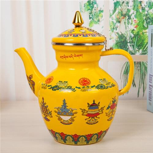 Increase thickening flat bottom enamel kettle milk teapot Home Gas Induction Cooker kitchen Whistling Kettle Water Carafe