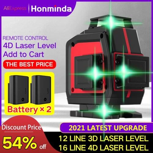 16 Lines 4D/3D Laser Level Self-Leveling 360 Horizontal And Vertical Super Powerful Laser Level Green Beam Laser Level