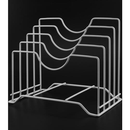 Punch-Free Door Back Type Pot Cover Rack Kitchen Cutting Board Drain Rack