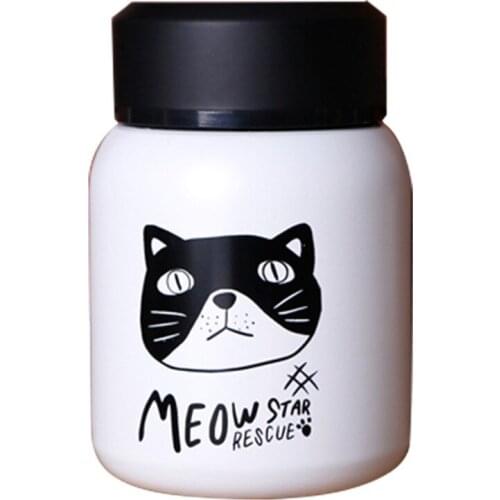 Cartoon Cats Stainless Steel Thermos for Tea Vacuum Flask Cartoon Garrafa Termica Children Cup Coffee Mug Drinkware Thermoses