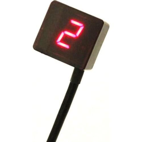 Universal 6 Speed Digital Gear Indicator Motorcycle Display Shift Lever Sensor with Magnet BLUE/RED Digital choose