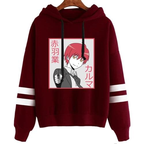 Japanese Anime Funny Assassination Classroom Hoodies Winter Japan Style Akabane Karma Sweatshirts Streetwear for Women/men