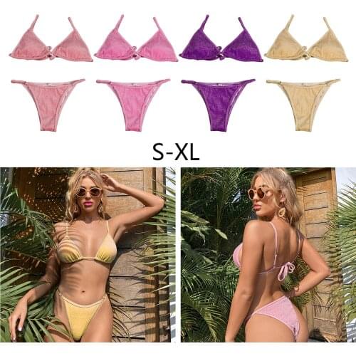 Womens Bikini Set Bra Brazilian Swimwear Bathing Suit Summer Beachwear