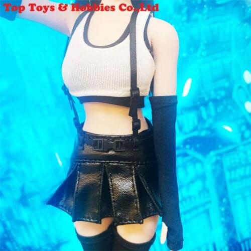 1/6 Scale CJG-W029 Female clothing accesory CJG-W029 Tifa 3.0 Vest Skirt Socks Gloves Clothes Suit Model for 12-inch TBL UD Body