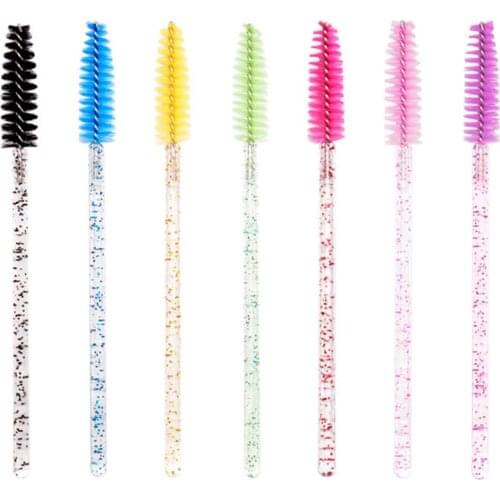 500pcs Eyelash Extension Disposable Eyebrow Brush Mascara Wand Applicator Spoolers Eye Lashes Cosmetic Brushes Set Makeup Tools