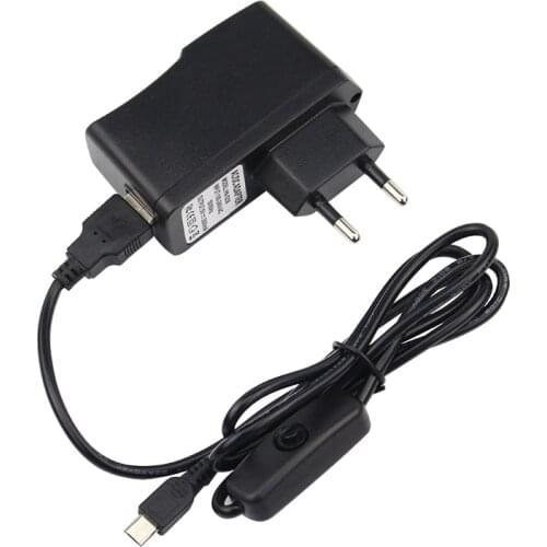 5V 2.5A Power Supply Micro USB AC Adapter Charger With On/ Off Switch For Raspberry Pi 3 Model B