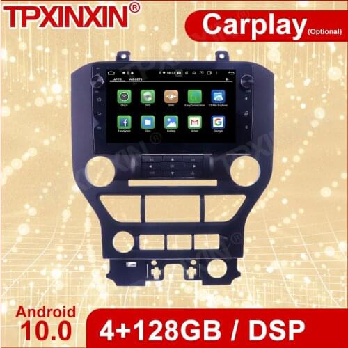 Wireless Carplay 2 Din Car Android10 Stereo Receiver For Ford Mustang 2015 2016 2017 2018 2019 2020 Radio Audio Head Unit Player