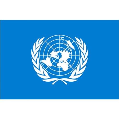Free shipping aerxemrbrae flag 90+150cm size natioal UN flag polyester material United Nations flags for decoration