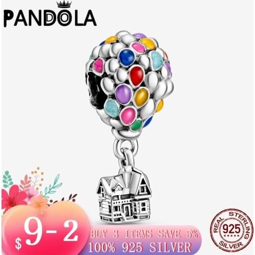 2021 new Arrival 925 Sterling Silver Up House & Balloons Charms Beads Fit Original Pandora Bracelet DIY Jewelry