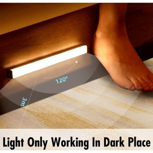 Motion Sensor Wireless LED Night Lights Bedroom Decor Light Detector Wall Decorative Lamp Staircase Closet Room Aisle Lighting
