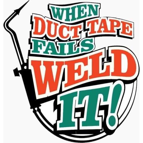 Interesting Duct Tape Weld Welding Helmet Welder Car Sticker Motorcycle Decals Windshield Vinyl Cover Scratches Waterproof PVC
