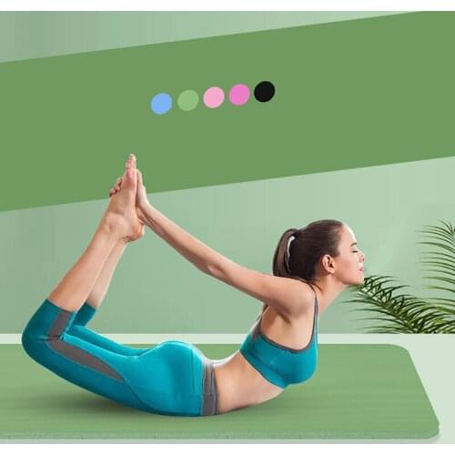10mm Yoga Mat Extra Thick 185*61CM NRB Non-slip Sport Mats For Men Women Fitness Tasteless Gym Exercise Pads Pilates Yoga Mat