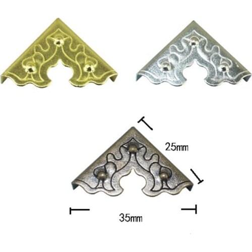 Bulk Triangle Corner ,Wooden Box Corners,Furniture Protector,Decor For Wooden Box,Pattern Carved Protectors,Vintage style,25mm