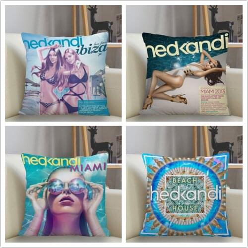 Musife Custom Hed Kandi Pillowcase Home Decoration 45*45cm Zipper Square Pillowcase Throw Pillow Cover Drop Shipping