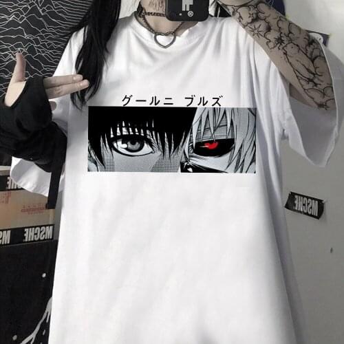 2021 Hot Sale Anime Tokyo Ghoul Manga women s T Shirt Funny Cartoon Nice Loose Oversized T-shirt Men Casual Tee Shirt
